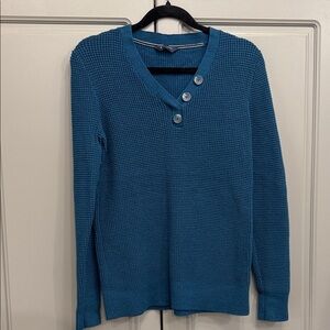 Denver Hayes Teal Buttoned Cardigan